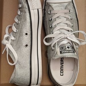 Converse Chuck Taylor All Star Lo Silver Sneaker